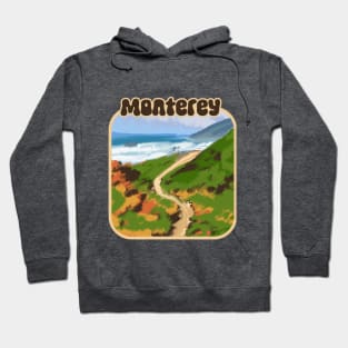 Beautiful Monterey California Painting Hoodie